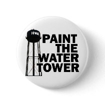 Water Tower Pinback Button