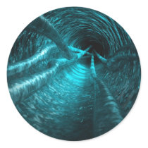 Water Tunnel Round Sticker