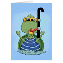 Water Turtle Tshirts and Gifts Greeting Cards