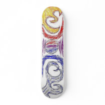 Water vs Fire skateboards by Skaterboi83 Water vs Fire skateboards