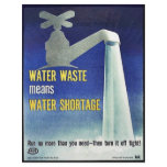 Water Waste Means Water Shortage Flyer