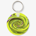 Water Wave Keyring in Xavier Yellow by Wendy C. Al keychain