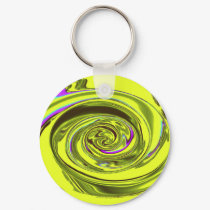 Water Wave Keyring in Xavier Yellow by Wendy C. Al keychains