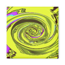 Water Wave Magnet in Xavier Yellow by Wendy C. All by eelkat Water Wave Magnet in Xavier Yellow by Wendy C. All