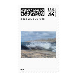 Water Wave Over Rock Postage