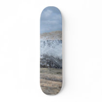 Water Wave Over Rock Skateboard Deck