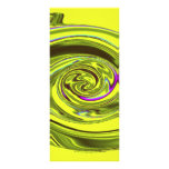 water wave xavier yellow customized rack card