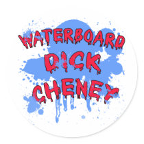 Waterboard Dick Cheney Products stickers by Scarebaby Waterboard Dick Cheney Products stickers