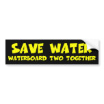 Waterboarding anti Obama anti liberals Bumper Sticker