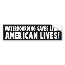 Waterboarding Bumper Sticker