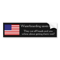 Waterboarding saves lives bumper stickers by walraven Waterboarding saves lives bumper stickers