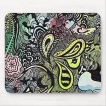 Watercolor and Doodles Mousepad by shaksy Watercolor and Doodles Mousepad