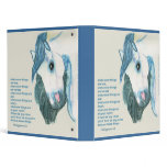 Watercolor Andalusian Head Vinyl Binder