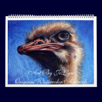 Watercolor Animals Calendar