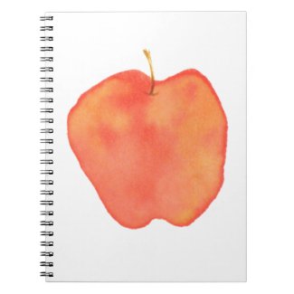 Watercolor Apple fuji_notebook
