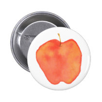 Watercolor Apple buttons