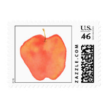 Watercolor Apple stamps
