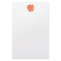 Watercolor Apple Custom Stationery