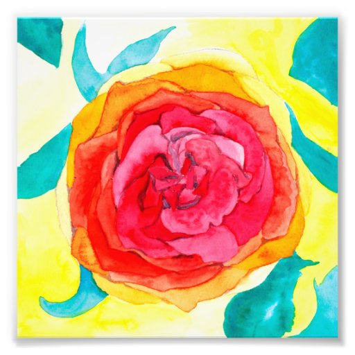 watercolor-art-print-petals-flower-zazzle