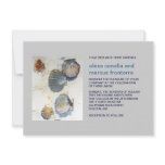 Watercolor Beach Shells Wedding Invitation