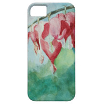 Watercolor Bleeding Hearts iPhone 5 Case