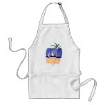 Watercolor Boats, Palm & Beach Apron