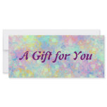 Watercolor Bubbles gift certificate Rack Cards