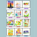 Watercolor Calendar t-shirts