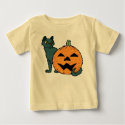 Watercolor Cat and Pumpkin t-shirts by String_Theory Watercolor Cat and Pumpkin t-shirts
