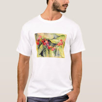 Watercolor Cherries t-shirts by palette46 Watercolor Cherries t-shirts