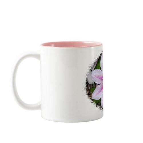 Watercolor Clematis mug