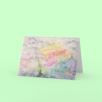 Watercolor Clouds and Boat cards by life4paws Watercolor Clouds and Boat cards