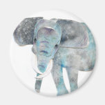 Watercolor ELEPHANT cutting Fridge Magnet