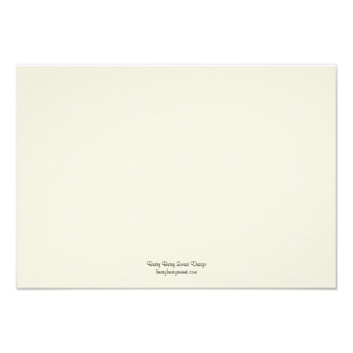 Watercolor Floral Directions Card Custom Invites
