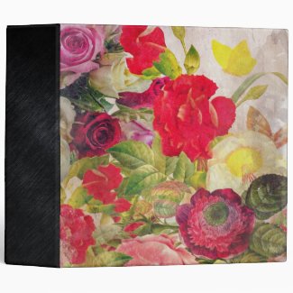 Watercolor Flower Garden Binders