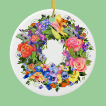 Watercolor Flower Ornament ornaments