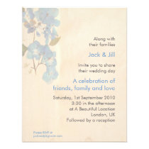 Watercolor Flowers 4.25x5.25 invitations