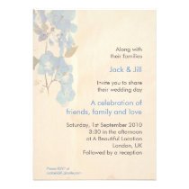 Watercolor Flowers 5x7 invitations