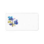 Watercolor Flowers Personalized Address Labels