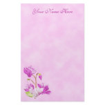 Watercolor Flowers Personalized Stationery
