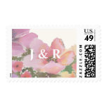 Watercolor Flowers Wedding Stamp