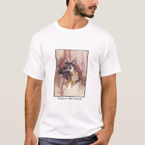 Watercolor German Shepherd T-shirt by palette46 Watercolor German Shepherd T-shirt