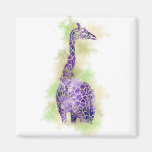 Watercolor Giraffe 1 Refrigerator Magnets