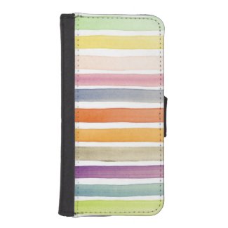 Watercolor hand painted brush strokes, banners. iPhone 5 wallets