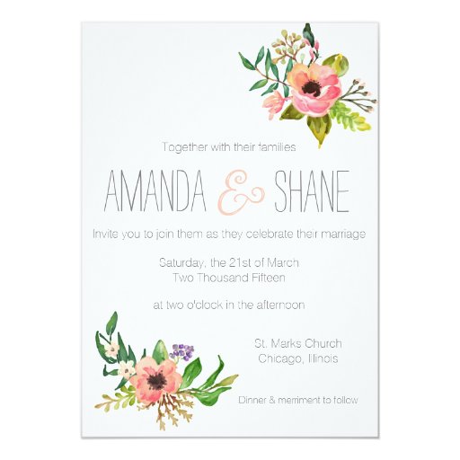 painted watercolor wedding invitations watercolor painted floral wedding invitation zazzle painted watercolor wedding invitations watercolor painted floral wedding invitation zazzle