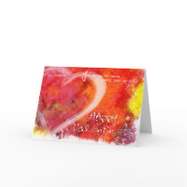 Watercolor heart cards