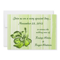 Watercolor Hibiscus Invitation
