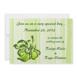 Watercolor Hibiscus Invitation