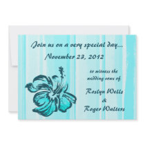 Watercolor Hibiscus Invitation