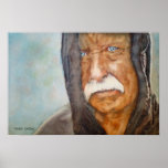 Watercolor Homeless Vietnam Veteran Soldier posters